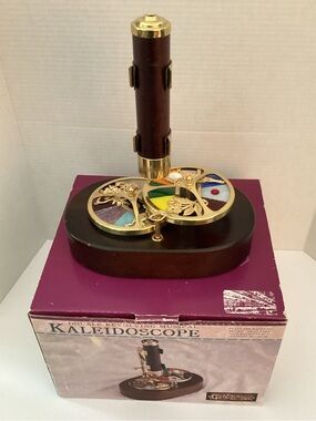 Vintage Double revolving musical Kaleidoscope